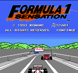 Formula 1 Sensation screenshot 3 for NES